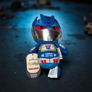 NWT 2017 Hallmark Itty Bittys SOUND WAVE Transformers Plush Stuffed Toy 4” P39